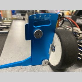 Kątomierz i wysokościomierz(1-10mm) do samochodów w skali 1/10, 1/12 , 1/14  , 2 w 1 niebieski