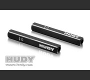 HUDY 107702 CHASSIS DROOP GAUGE SUPPORT BLOCKS (10 MM) FOR 1/10 (2)
