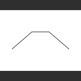 XRAY 323490 XB2 ANTI-ROLL BAR REAR - SHORT - 1.0 MM