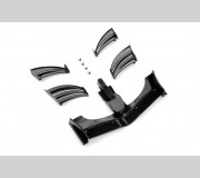 XRAY 371203-K X1 Composite Adjustable Front Wing - Black - ETS APPROVED