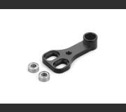 XRAY 302528 X4F ADJUSTABLE ALU SERVO SAVER ARM - BLACK - SWISS 7075 T6