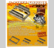 XRAY 358714 Alu ONE-PIECE Engine Mount - Swiss 7075 T6 - Hard Coated