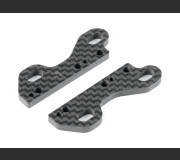XRAY 301557 X4 UNIVERSAL CARBON UPPER CLAMP -1MM FOR UNI BULKHEADS (2)