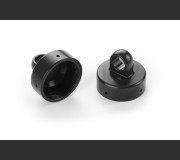 XRAY 358055 XB8 Alu Shock Cap Nut 4x BLEED Hole - Black Coated (2)