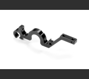 XRAY 333028 Alu Lower Bulkhead Rear - Left - Black - Swiss 7075 T6