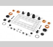 XRAY 308308 ULP Alu Shock Absorber-Set - Orange (2)