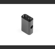 XRAY 346330 X8 ALU ROLL-OVER BAR HOLDER - BLACK - SWISS 7075 T6