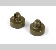 XRAY 358052 Alu Shock Cap Nut - Black Coated (2)