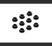 XRAY 960241-K Alu Nut M4 With SERRATED Flange - Black (10)