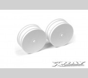 XRAY 369910 4WD Front Wheel AeroDisk With 14MM HEX - White - V2 (2)