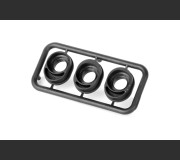 XRAY 362370 Composite INLINE Hub For Bevel Drive Gear - Rear HS Bulkhead - 1+2+3 DOTS