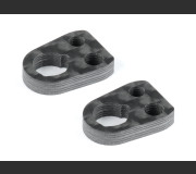 XRAY 302103 X4 CARBON PLATE SUSPENSION ARM UPSTOP (2)