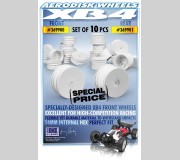 XRAY 369900 4WD Front Wheel AeroDisk With 14MM HEX - White - V2 (10)