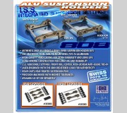 XRAY 353303 XB808 Alu Rear Lower Susp. HolderS Set- Swiss 7075 T6 (7MM) - Hard Coated - V2