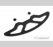 XRAY 371040 X10 Graphite 2.5MM Front Bumper & ShimS - V2