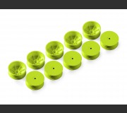 XRAY 369902-Y 4WD FRONT WHEEL AERODISK WITH 12MM HEX IFMAR - YELLOW - HARD (10)