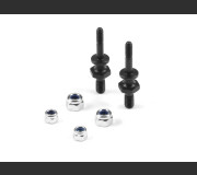 XRAY 358048 Steel M4/M3 Upper Shock Mount Stand Off With Hex (2)