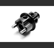 XRAY 334142 Alu Lightweight Brake Disk Adapter Black - Swiss 7075 T6