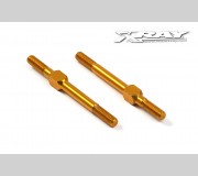 XRAY 302612-O Alu Adj. Turnbuckle M3 L/R 39 MM - Orange - Swiss 7075 T6 (2)
