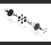 XRAY 304903 X4 BB GEAR DIFFERENTIAL FOR UNI BULKHEADS - SET
