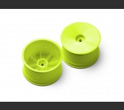 XRAY 329913-Y 2WD/4WD REAR WHEEL AERODISK WITH 12MM HEX IFMAR - YELLOW - HARD (2)