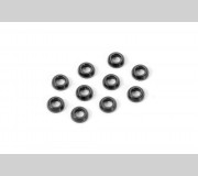 XRAY 362280-K Alu Conical Shim 3x6x2.0MM - Black (10)