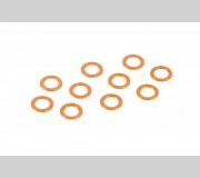 XRAY 373120-O Alu Shim 5.3x7.8x0.5MM - Orange (10)