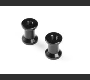 XRAY 373076 Alu Rear Brace Mount 9MM - Black (2)