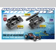 XRAY 322310 Alu Front Lower Arm Mount 26° KICK-Up - Swiss 7075 T6 ( ZASTĄPIONY - 322316)