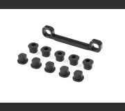 XRAY 352334 XB8 ALU FRONT UPPER ARM HOLDER FOR SEMI-SPLIT BULKHEAD