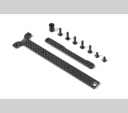 XRAY 361168 Graphite Chassis Brace Upper Deck - Short PACK (2)