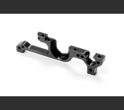 XRAY 332027 Alu Lower Bulkhead Front - Left - Black - Swiss 7075 T6