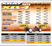 XRAY 368287 Rear Spring-Set - 4 DOTS (2)