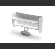 XRAY 373514 X1 Composite Rear Wing - Lightweight & Wide - White