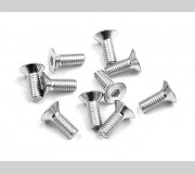 XRAY 904308 HEX Screw SFH M3x8 - Silver  (10) --- Replaced with #903308