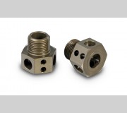 XRAY 355255 Alu Wheel Axle Offset "+5MM" - Hard Coated (2) - Lightweight