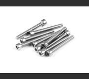 XRAY 908380 HEX Screw Socket Head Cap M3.5x30 - Stainless  (10)