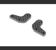 XRAY 332292 STEERING BLOCK CARBON EXTENSIONS - 2 DOTS (L+R)