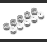 XRAY 329901-H 2WD/4WD REAR WHEEL AERODISK WITH 12MM HEX IFMAR - WHITE - HARD (10)