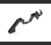 XRAY 333029 Alu Lower Bulkhead Rear - Left - Black - Swiss 7075 T6