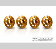 XRAY 308031-O Alu Shock Spring Retaining Collar - Orange (4)