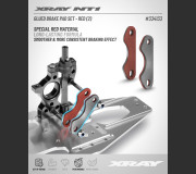 XRAY 334133 GLUED BRAKE PAD SET - RED (2)