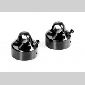 XRAY 358054 XB8 Alu Shock Cap Nut Vent Hole - Swiss 7075 T6 (2) --- Replaced with #358054-K