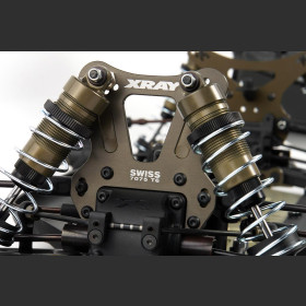 XRAY 352093 XB808 Front Alu Shock Tower Swiss 7075 T6 (3MM) - Hard Coated