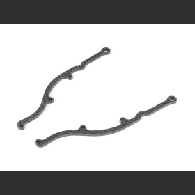 XRAY 376336 X1 CARBON SIDE BRACE FOR 1-PIECE CHASSIS (2)