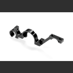 XRAY 333018 Alu Lower Bulkhead Rear - Right - Black - Swiss 7075 T6