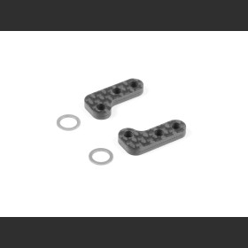XRAY 376333 X1'24 SIDE BRACE ARM - GRAPHITE 2.5MM (2)