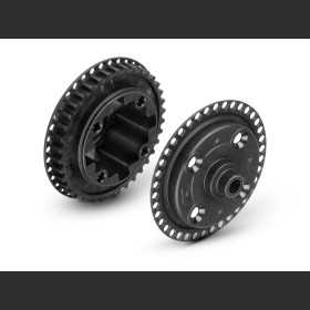 XRAY 304912 X4 COMPOSITE GEAR DIFF. CASE 38T PULLEY & COVER FOR UNI BULKHEADS