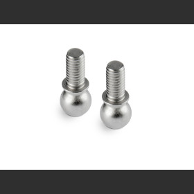 303263 X4 PIVOT BALL 4.9MM WITH M3x6.5MM THREAD - HUDY SPRING STEEL™ (2)
