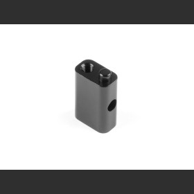 XRAY 346330 X8 ALU ROLL-OVER BAR HOLDER - BLACK - SWISS 7075 T6